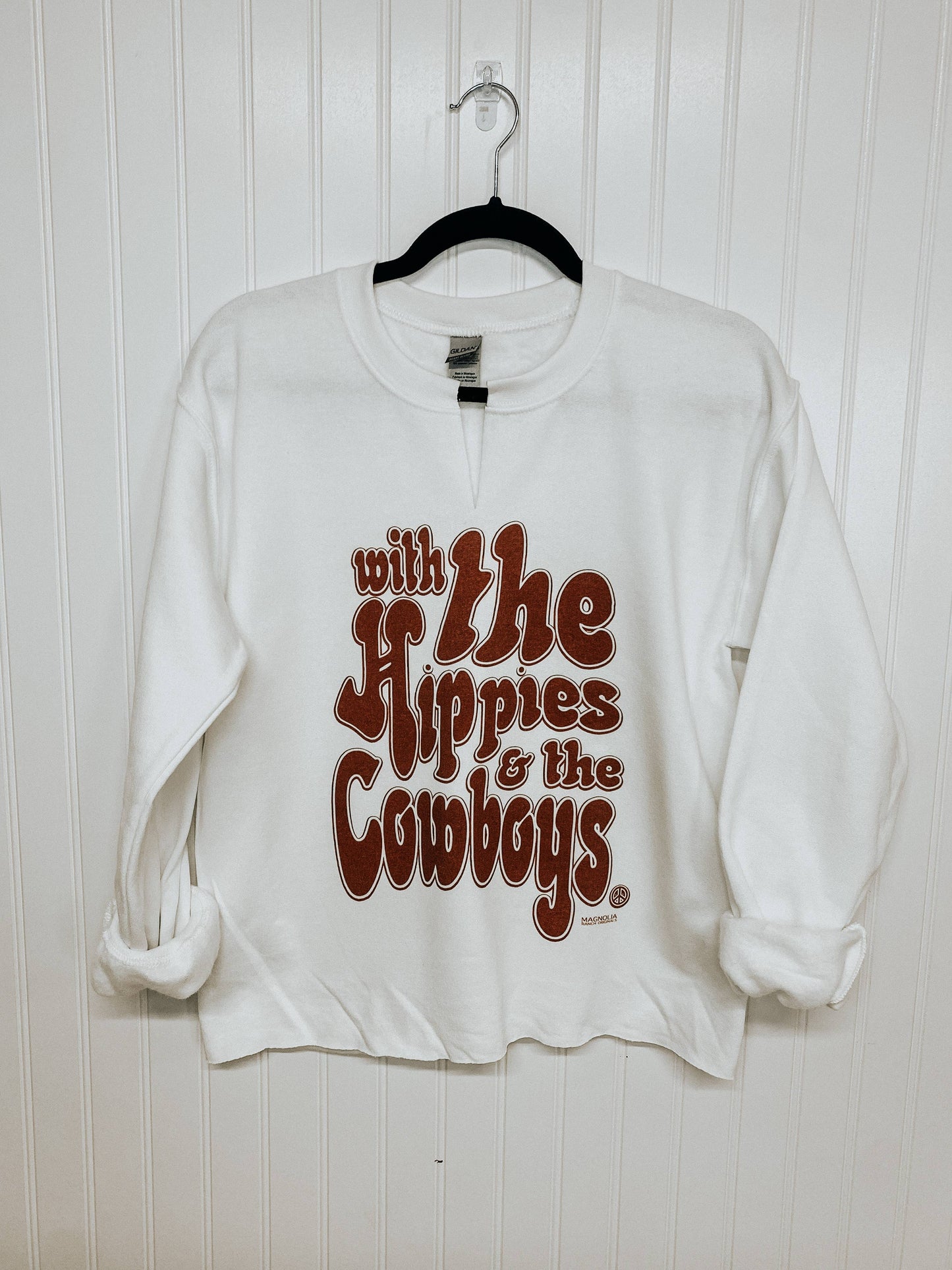Hippies & Cowboys V Neck Sweatshirt