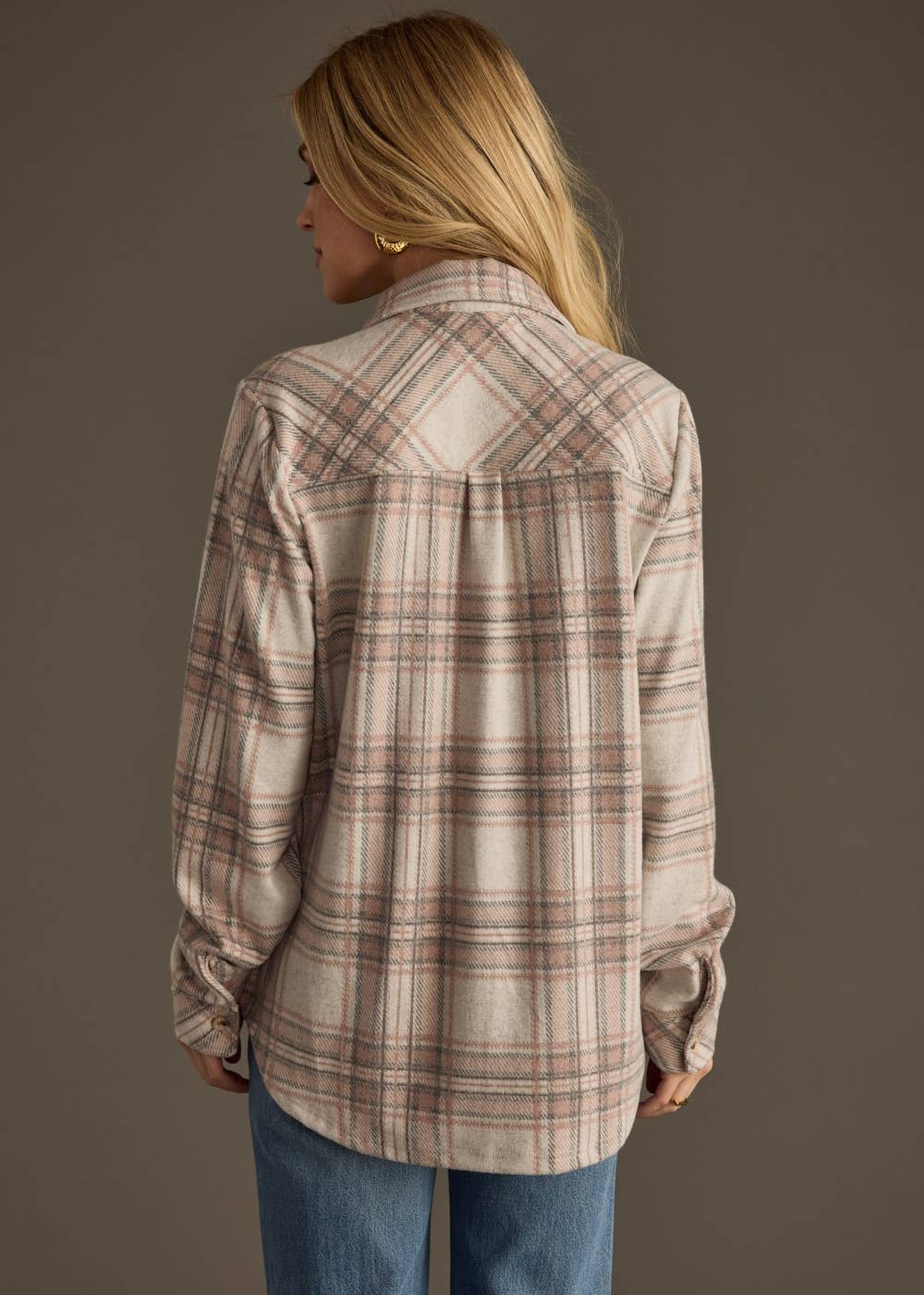 Dusty Rose Button - Up