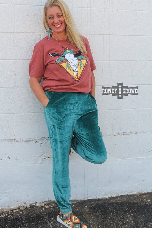 Tombstone Velvet Joggers