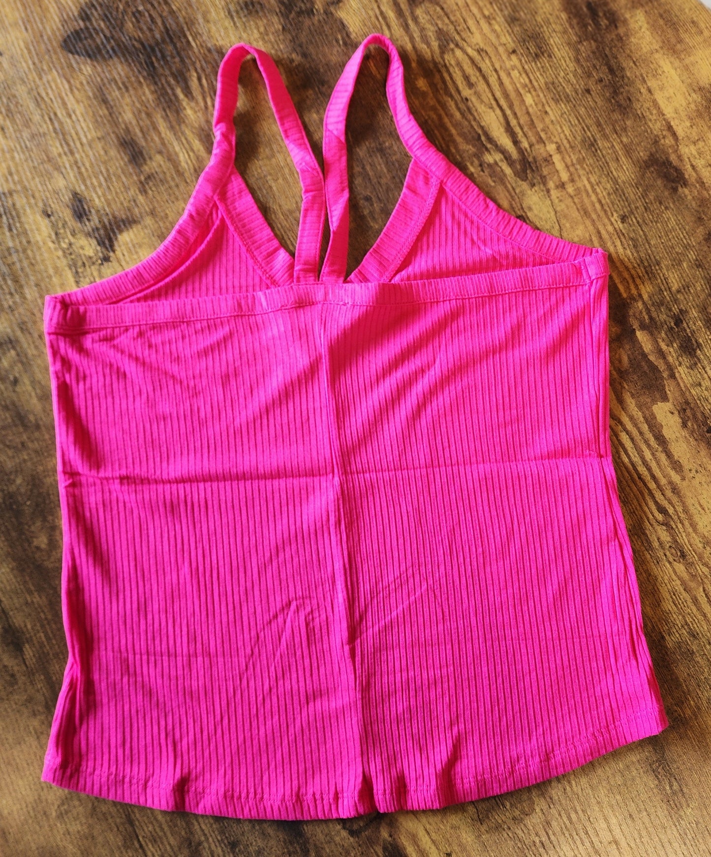 Plus Ribbed Cami Tank