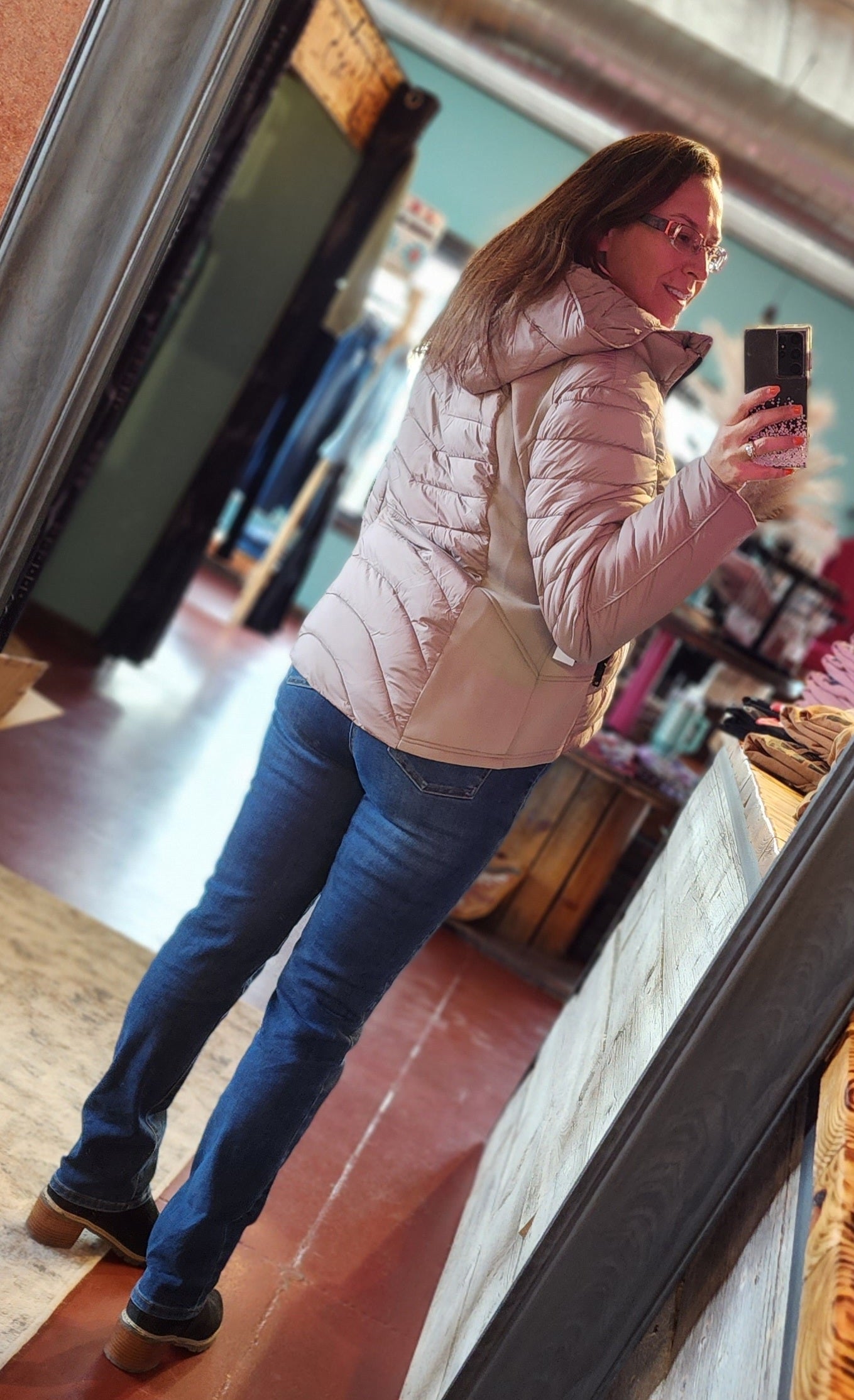 Tribal Removable Hood Puffer Jacket