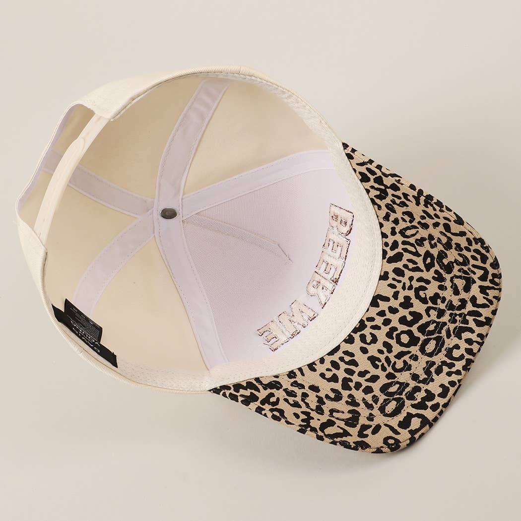 BEER ME Embroidery Camo Trucker Hat: CAMO / ONE SIZE