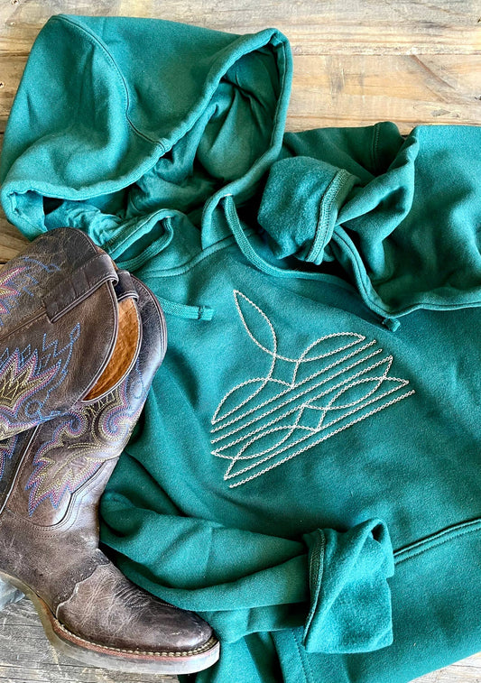 BOOT STITCH EMBROIDERED HOODIE