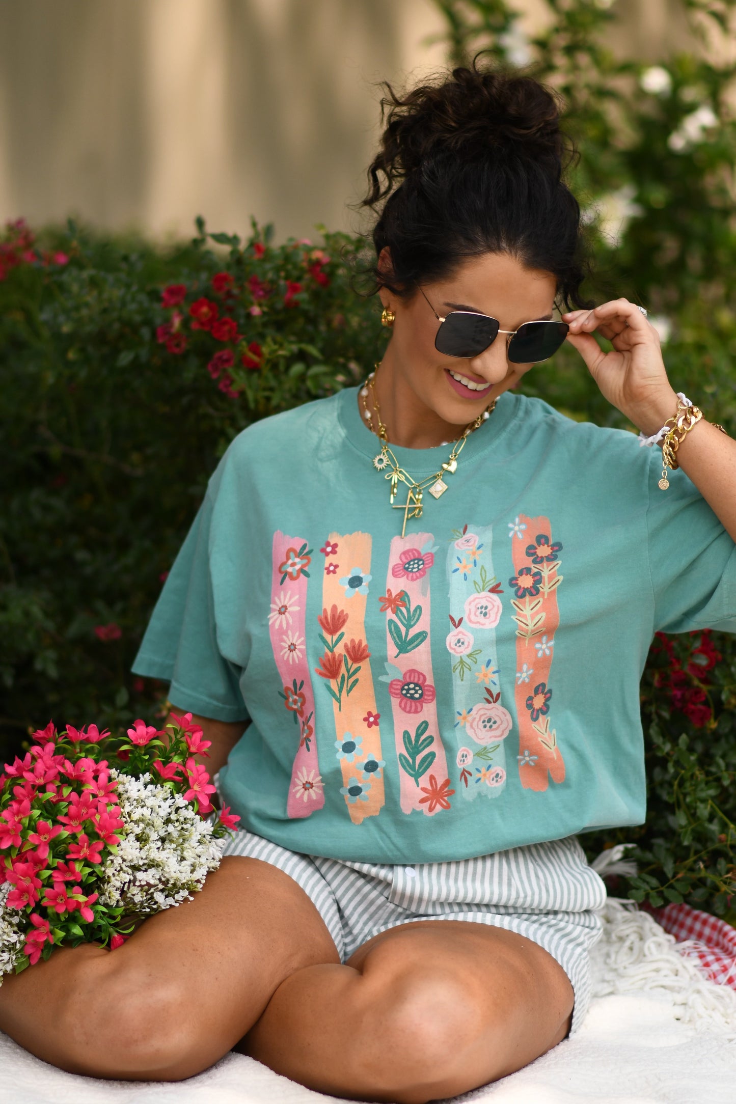 Flower Swatch Tee