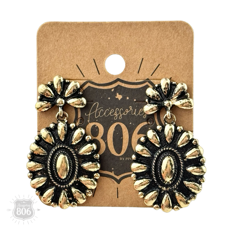 Pink Panache Brands - Blossom cluster earring: Silver