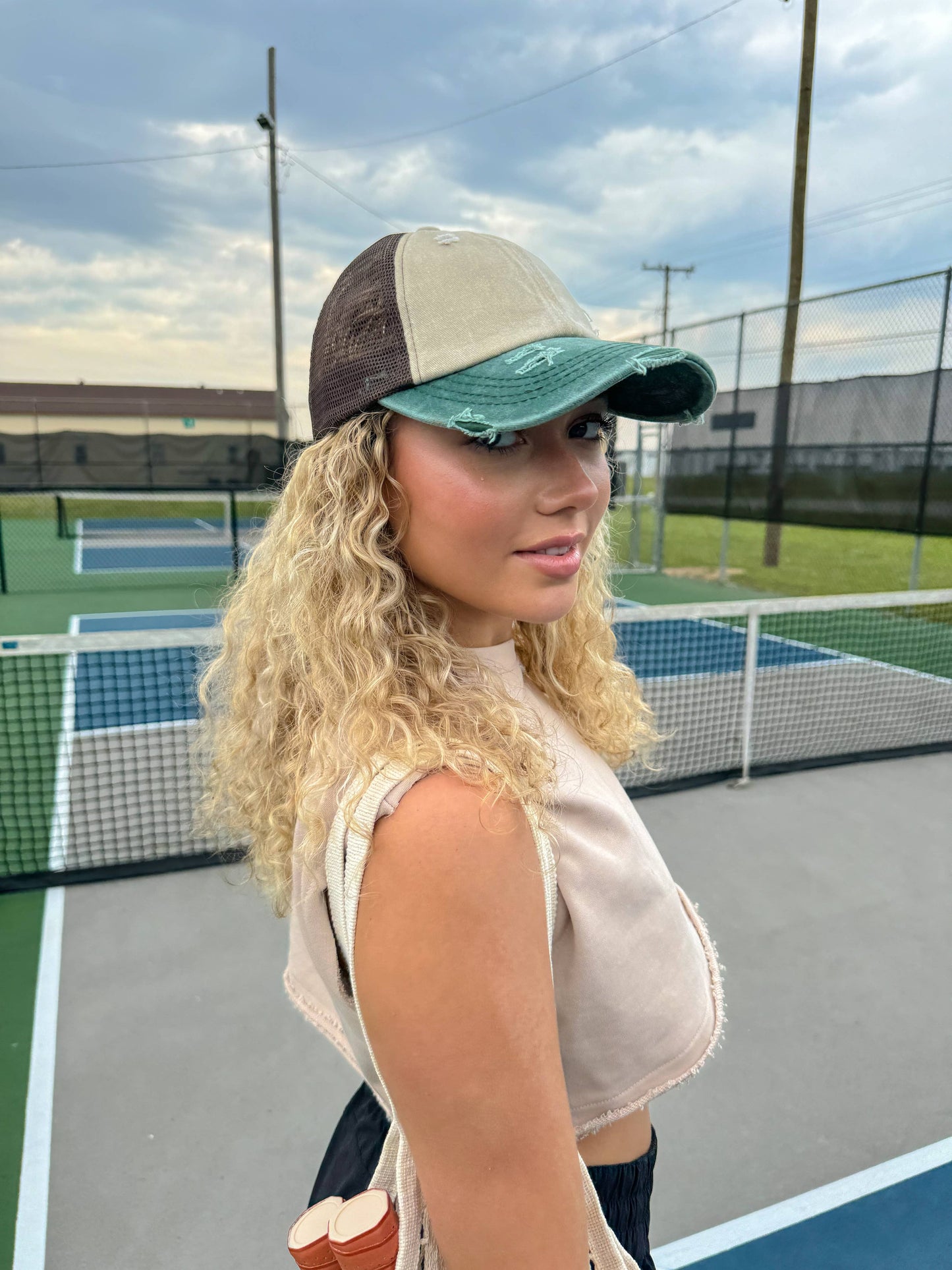 Tri-Color Stone Washed Cap