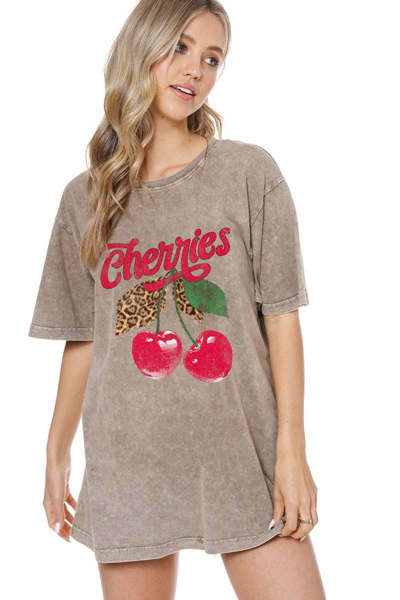 Cherries Oversized Graphic