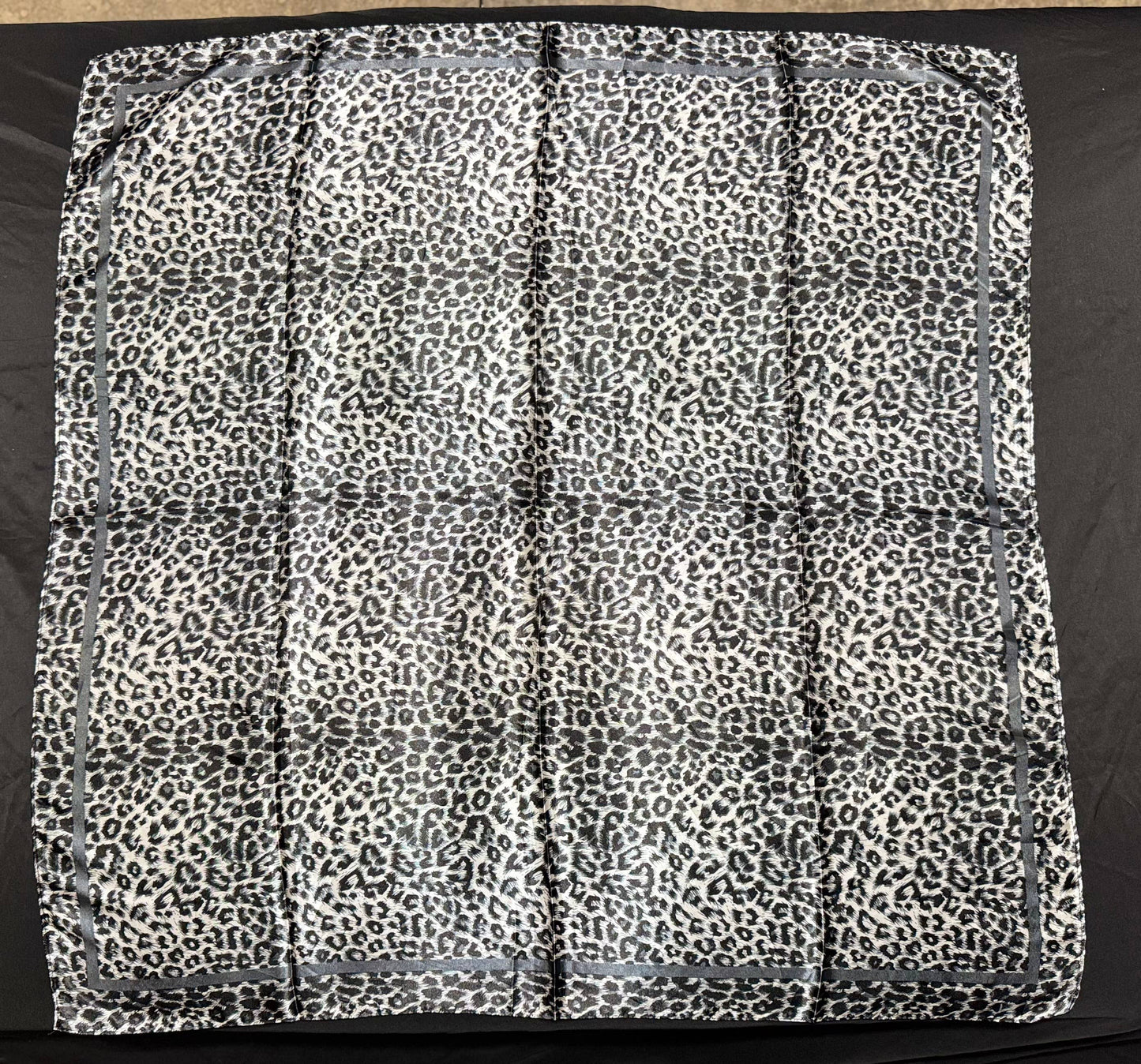 Black and White Cheetah Wild Rag