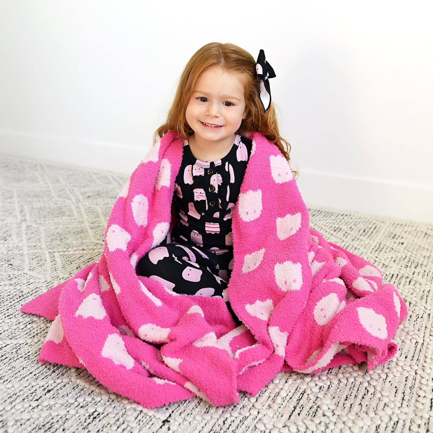Black/Pink Ghost Bamboo Jammies