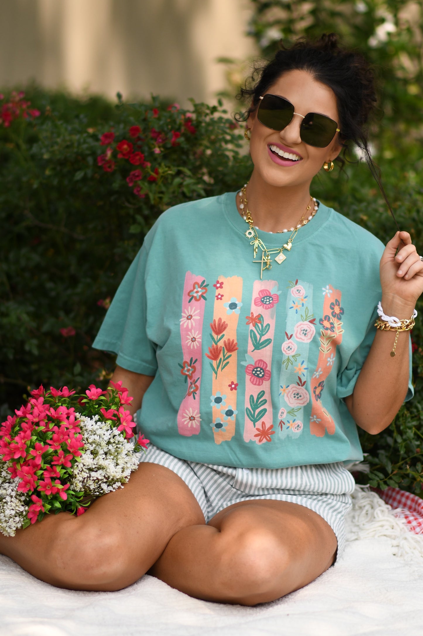 Flower Swatch Tee