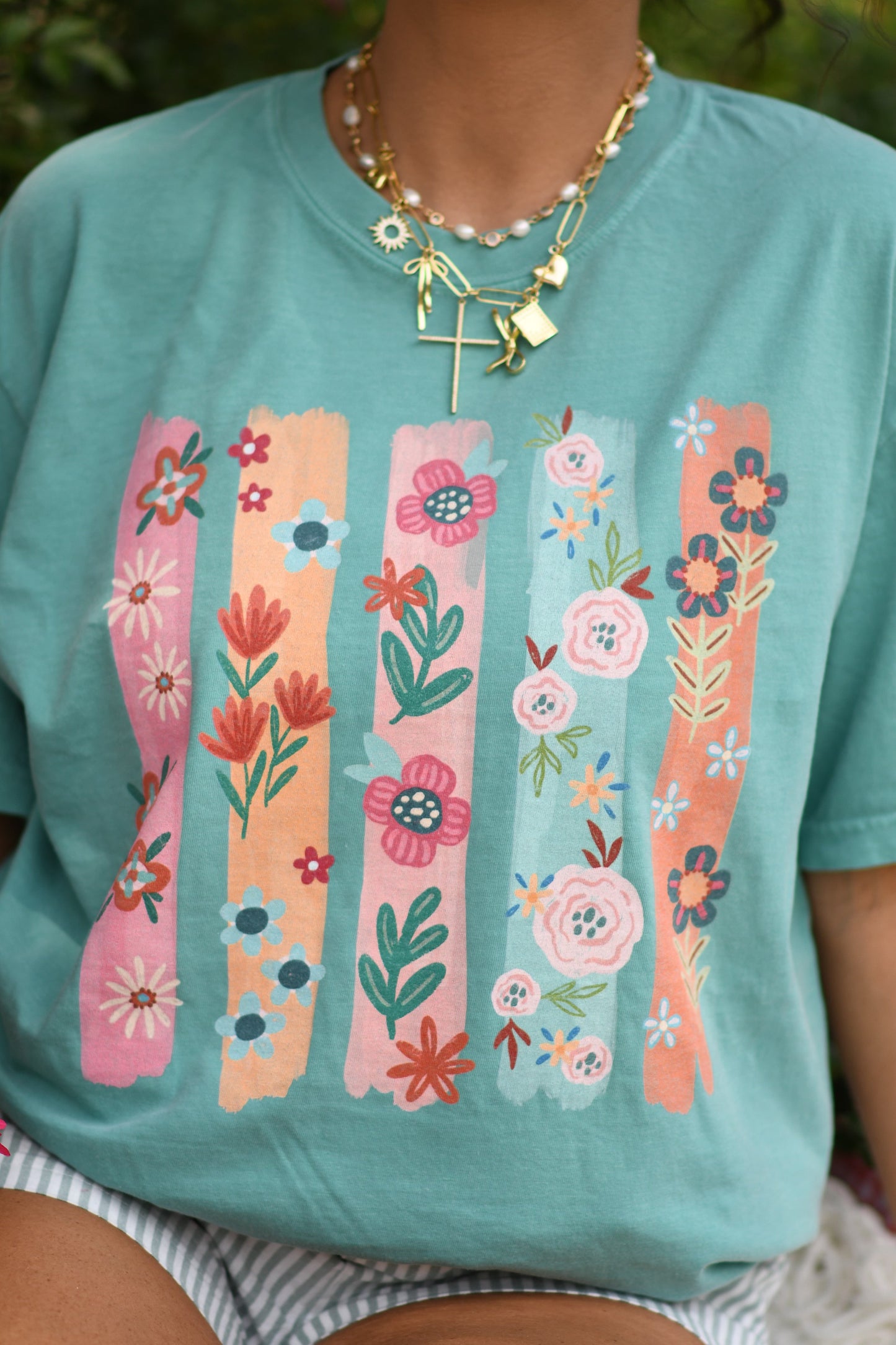 Flower Swatch Tee
