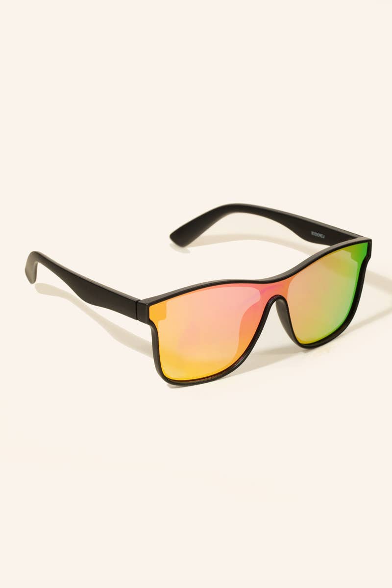Multi Color Acetate Shield Sunglasses