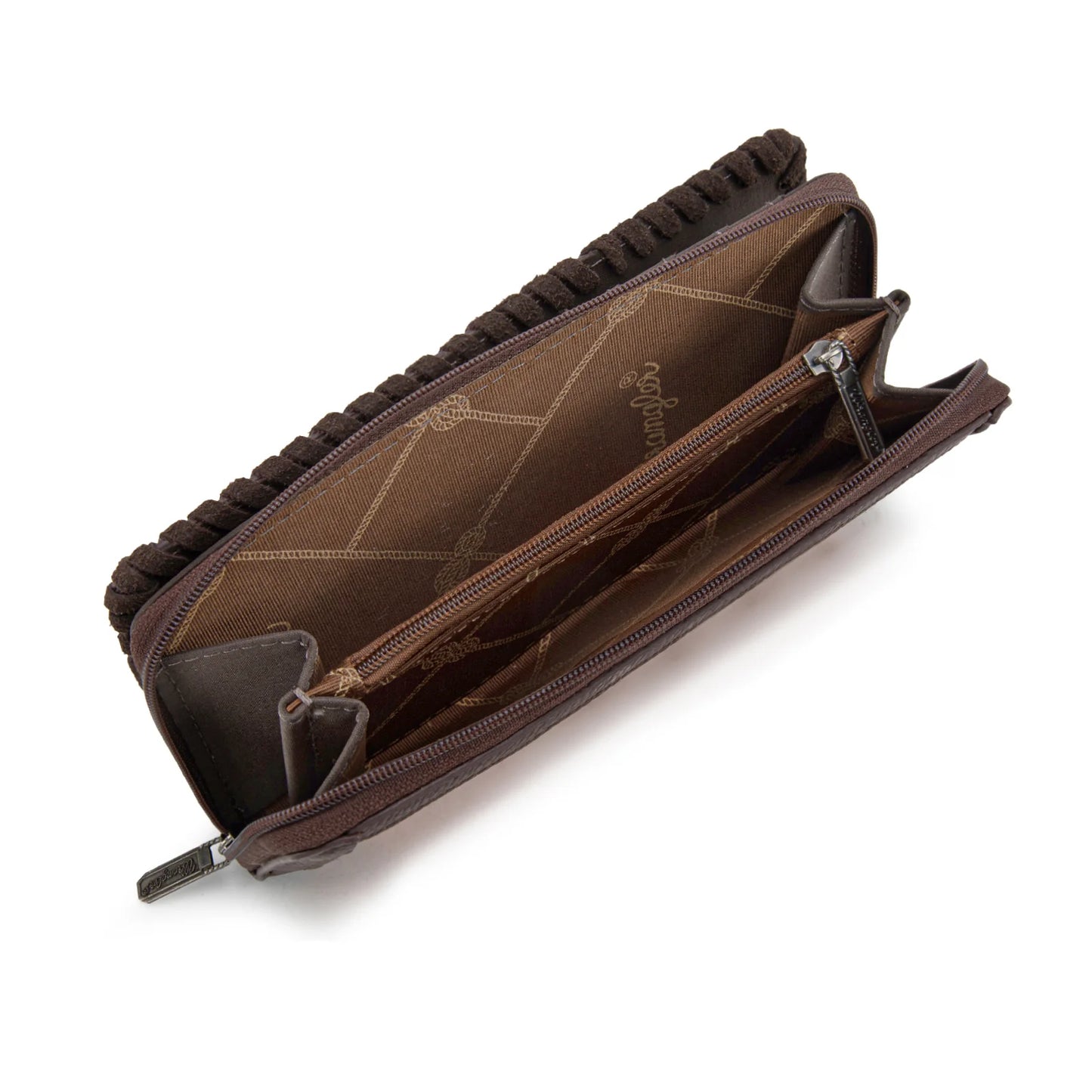 Wrangler Vintage Retro Cowboy Cool Print Wallet - Tan