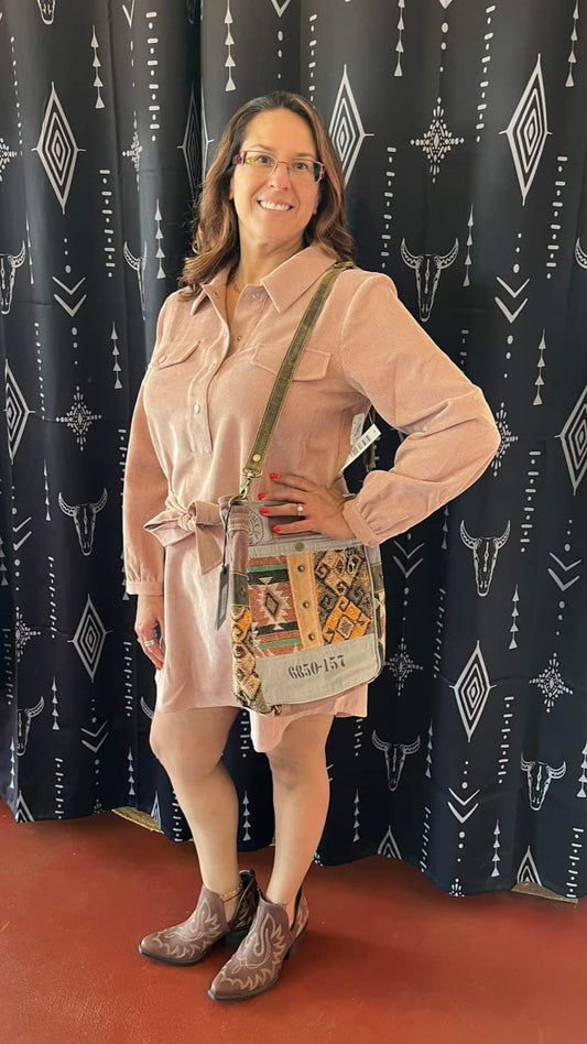 Corduroy Shirt Dress