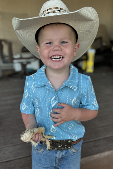 Mini Dusty Blues Polo