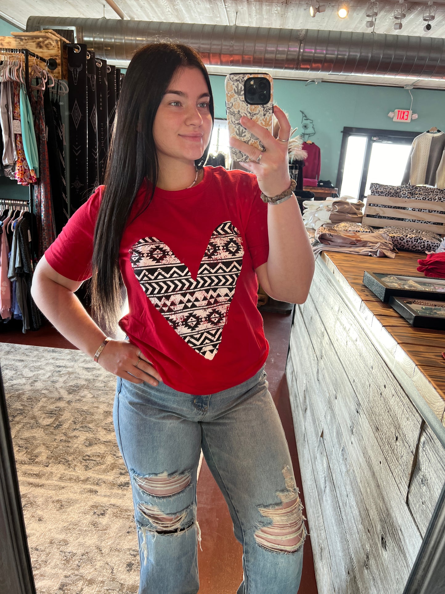 Aztec Heart Tee