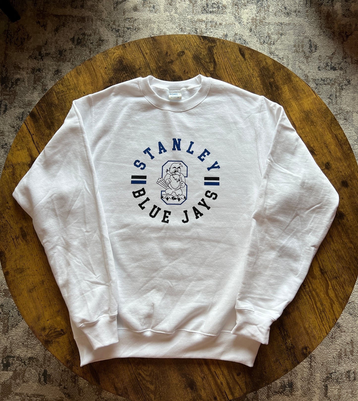 White Blue Jay Crewneck