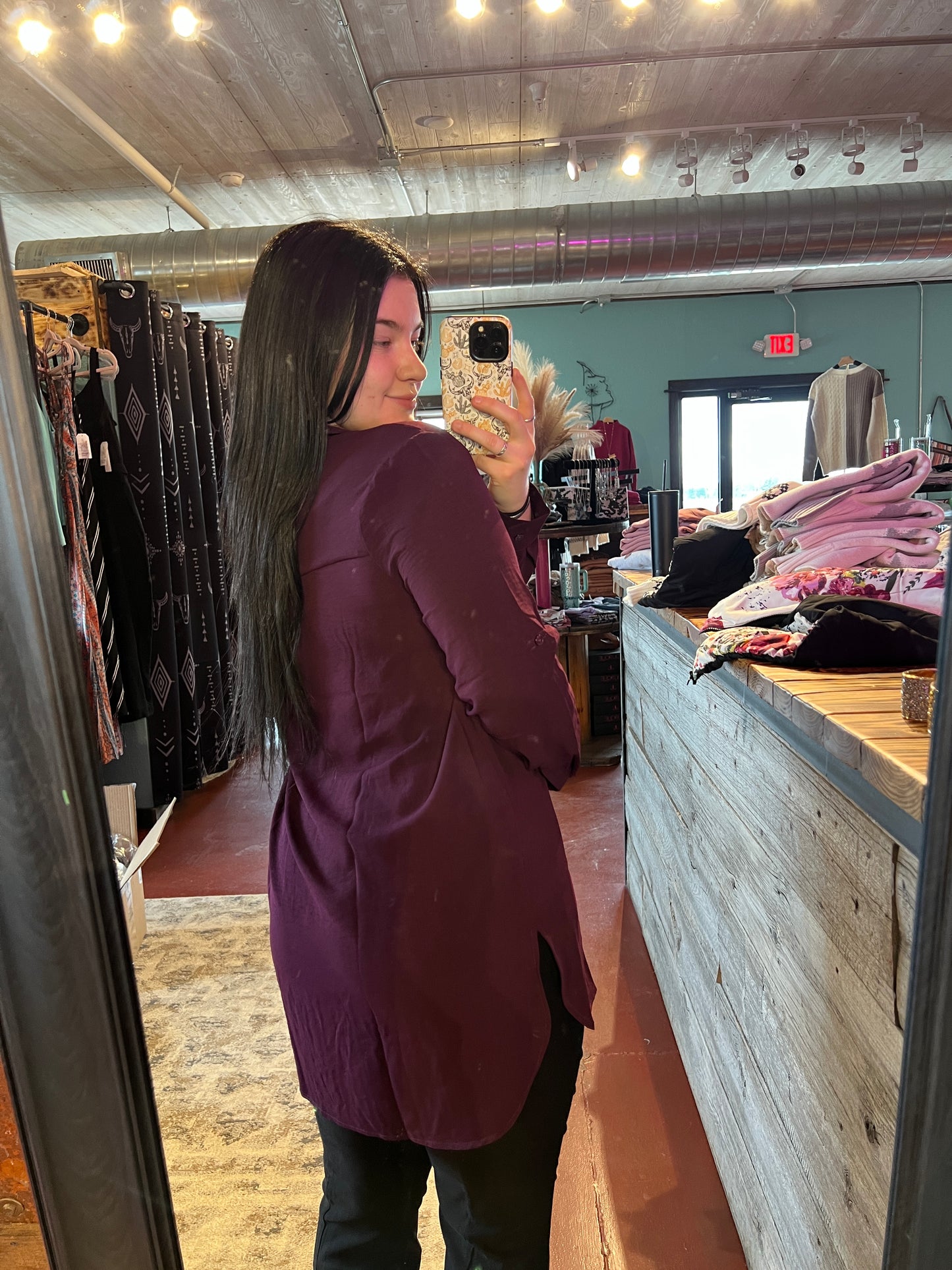 Black Orchid Button Up Shirt