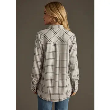 Gray Timber Button Up