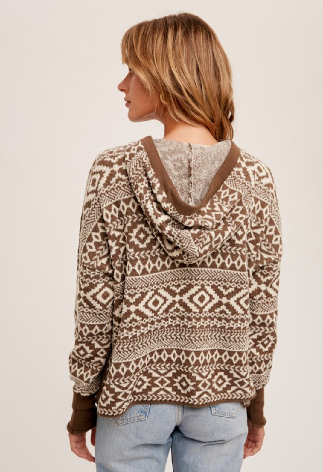 Aztec Jacquard Hoodie