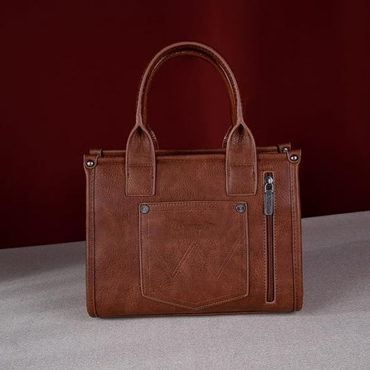 Wrangler Leopard Print Concealed Carry Tote/Crossbody Leopard