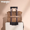 Wrangler Top Handle Carry Satchel/Laptop Bag/Backpack/Crossbody -Khaki