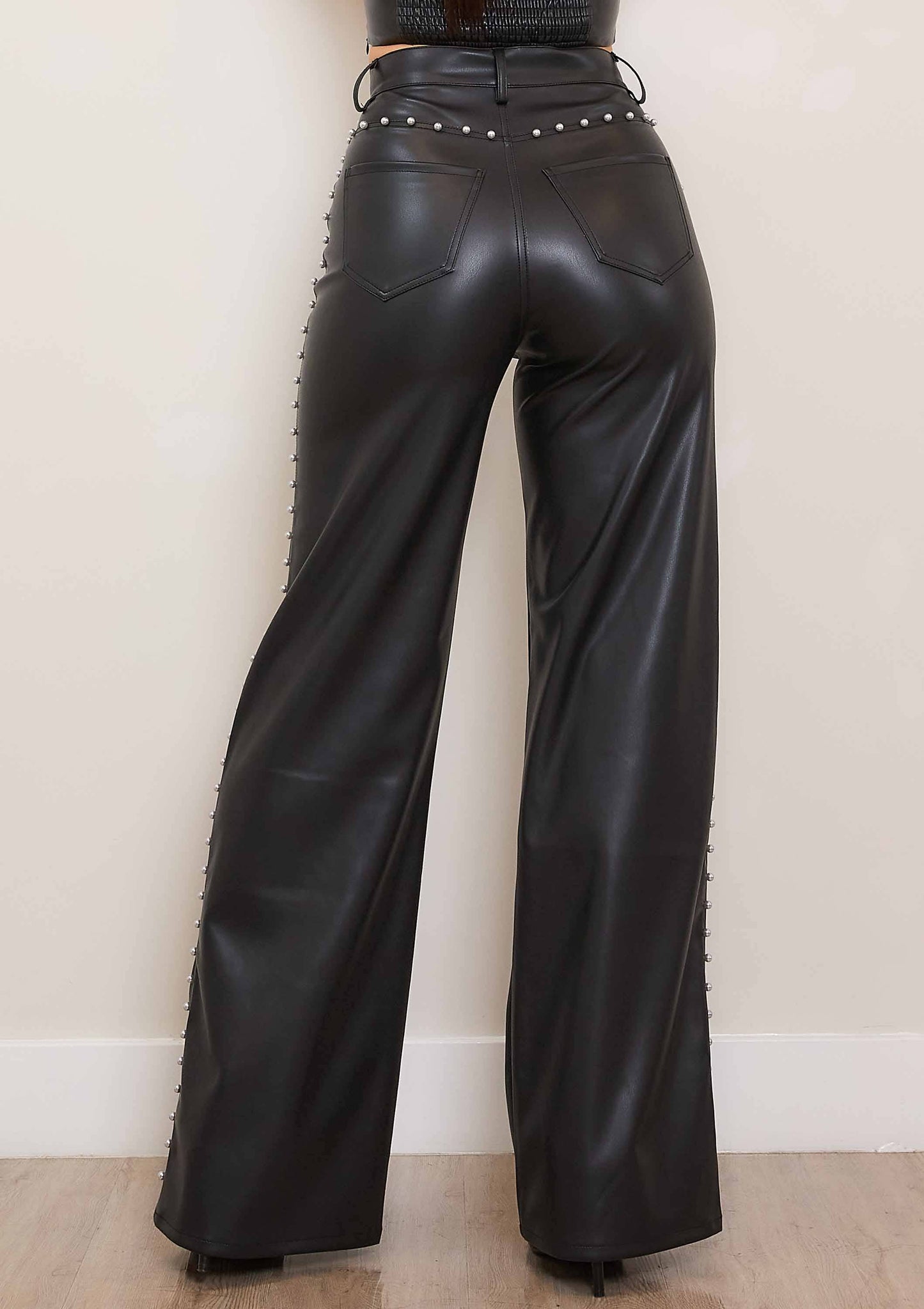 Vegan Leather Pants Pearl