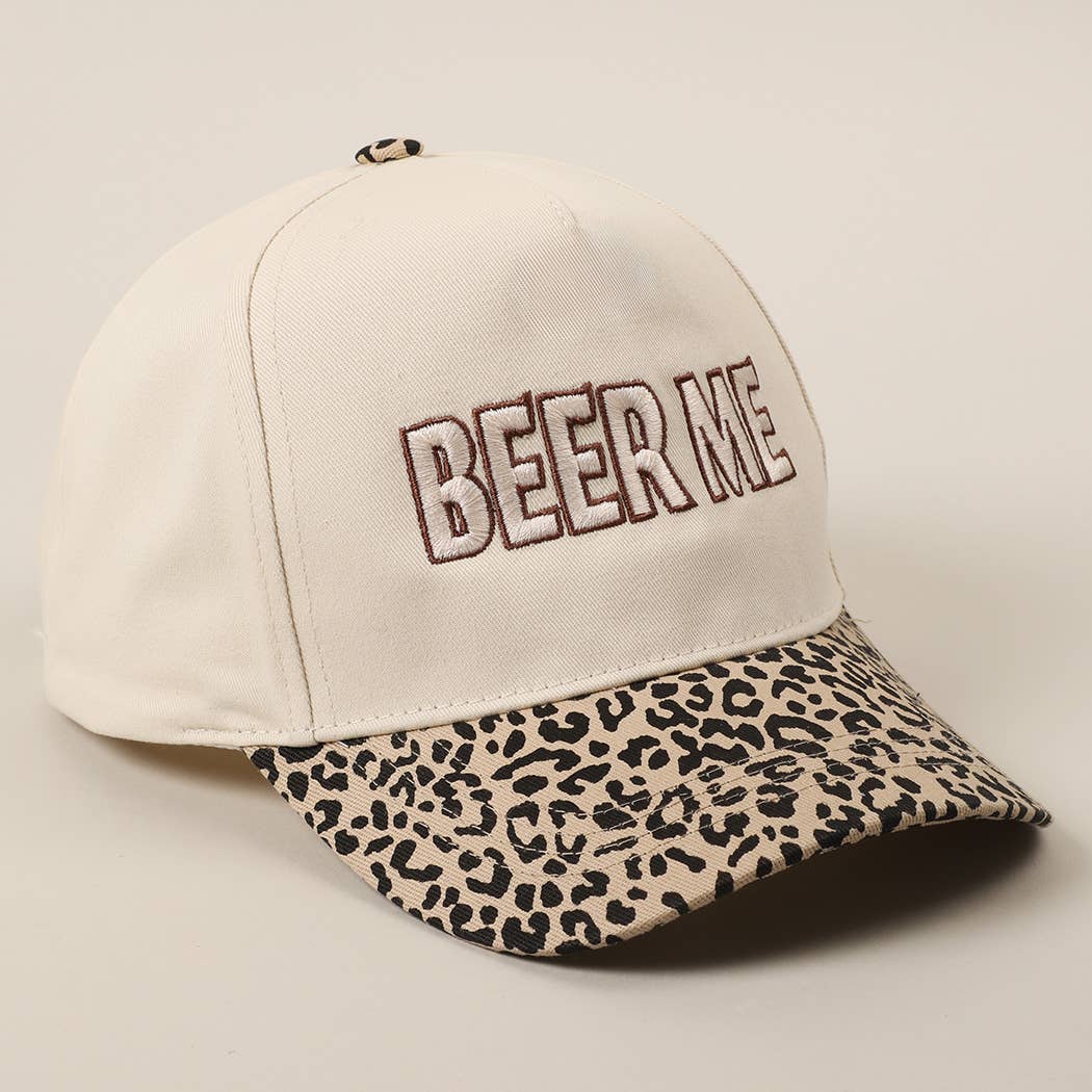 BEER ME Embroidery Camo Trucker Hat: CAMO / ONE SIZE