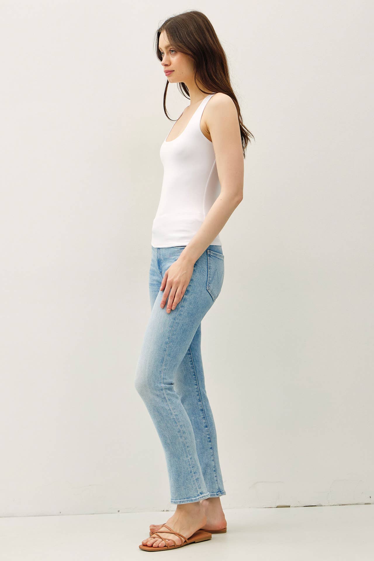 Double Basic Tank - Off White