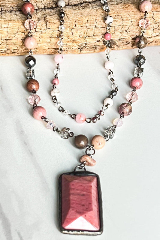 Dylan Designs - Lexi Necklace Mauve