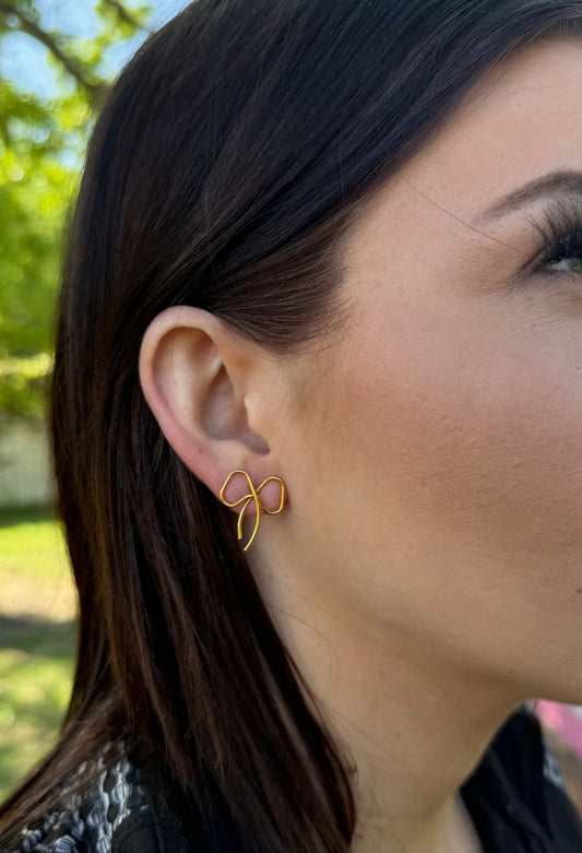 Dainty Bow Earrings