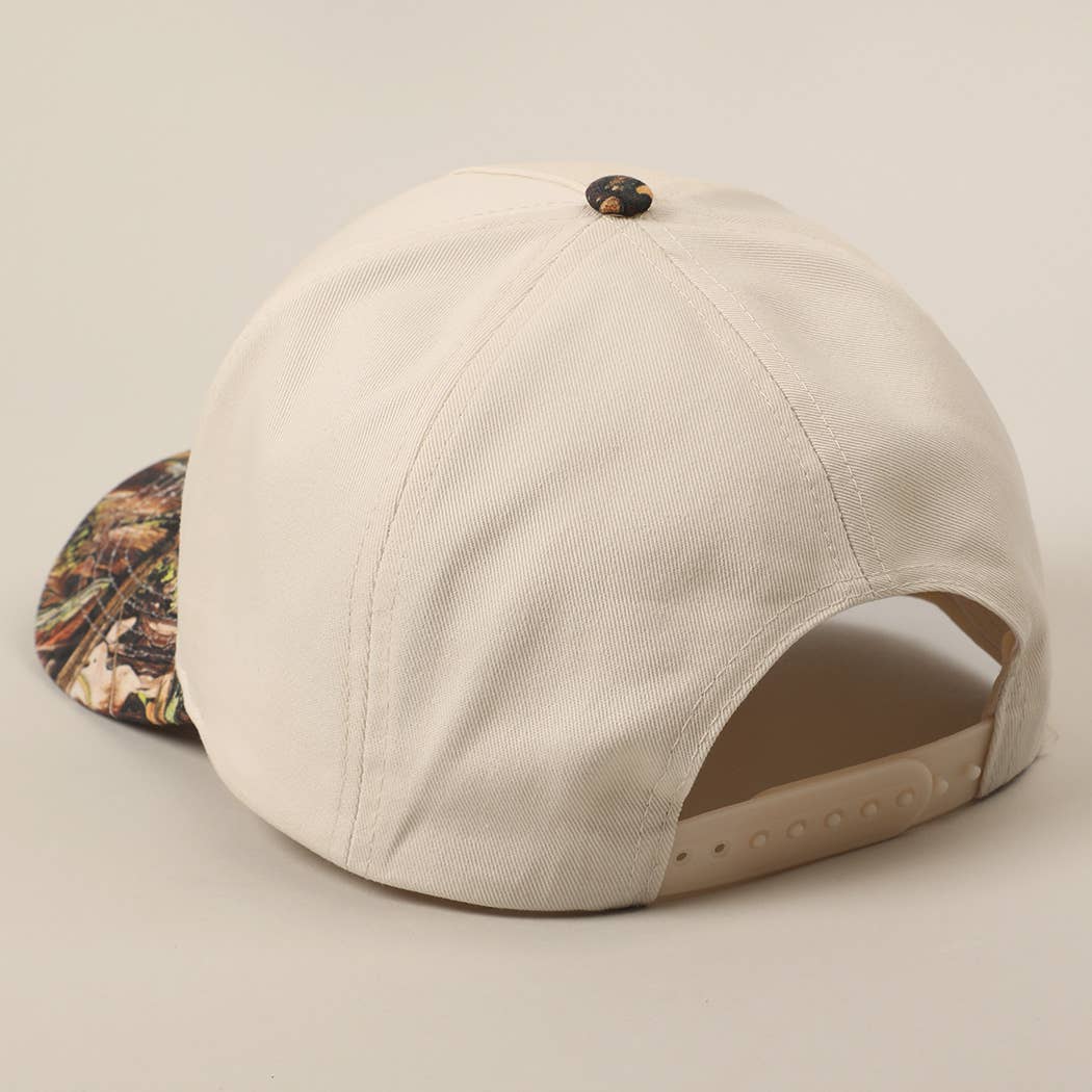 BEER ME Embroidery Camo Trucker Hat: CAMO / ONE SIZE