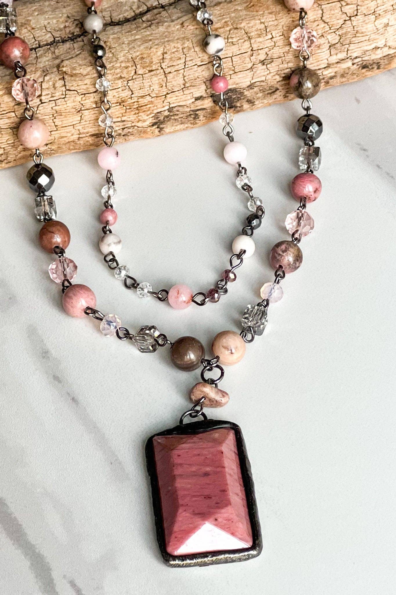 Dylan Designs - Lexi Necklace Mauve