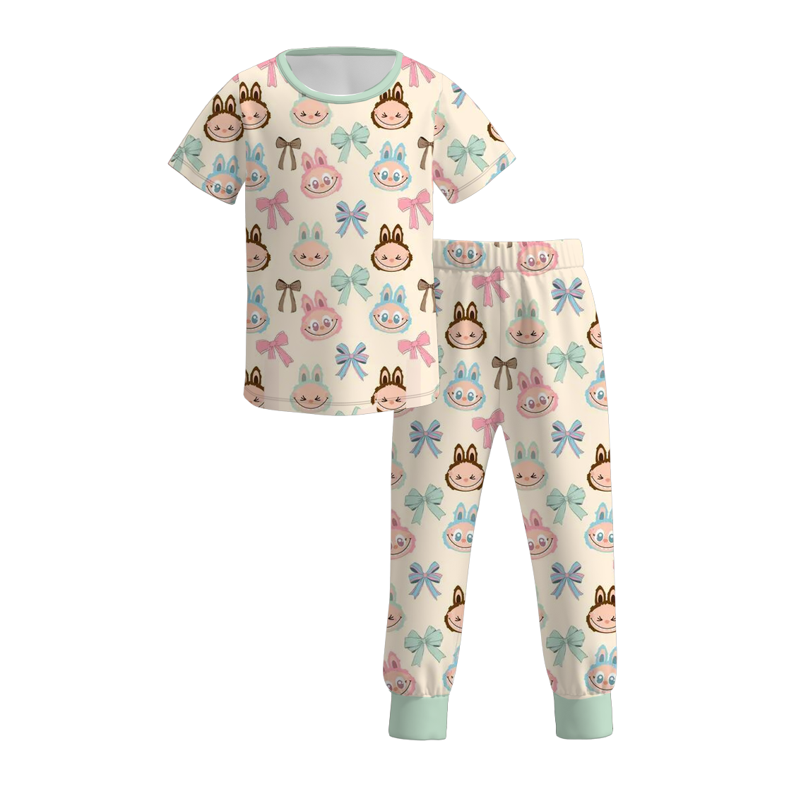 Youth Labubu Short Sleeve PJ's
