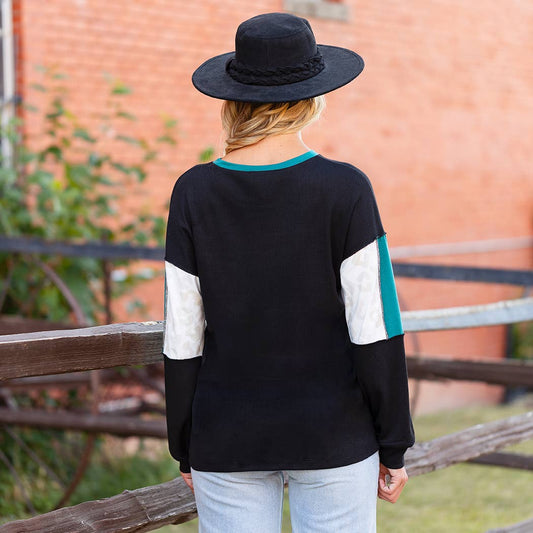 Leopard Stripe Sweater