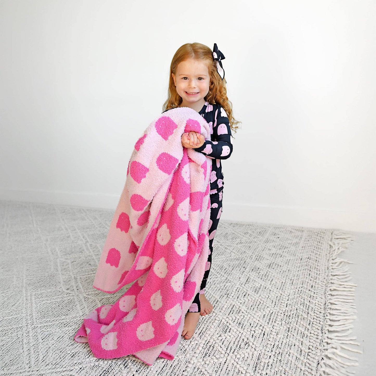 Black/Pink Ghost Bamboo Jammies