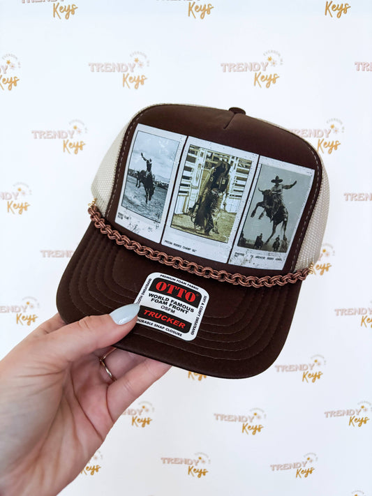 Rodeo Nights Trucker Hat: With Chain