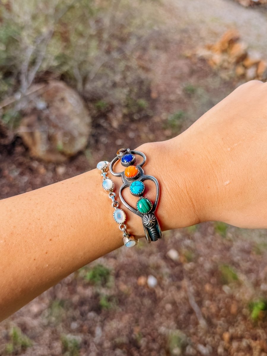 Newbern Multi-Stone Cuff Bracelet