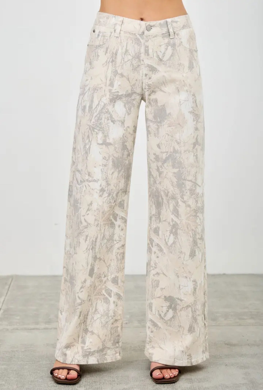 Camo Saige Denim Wide Jeans