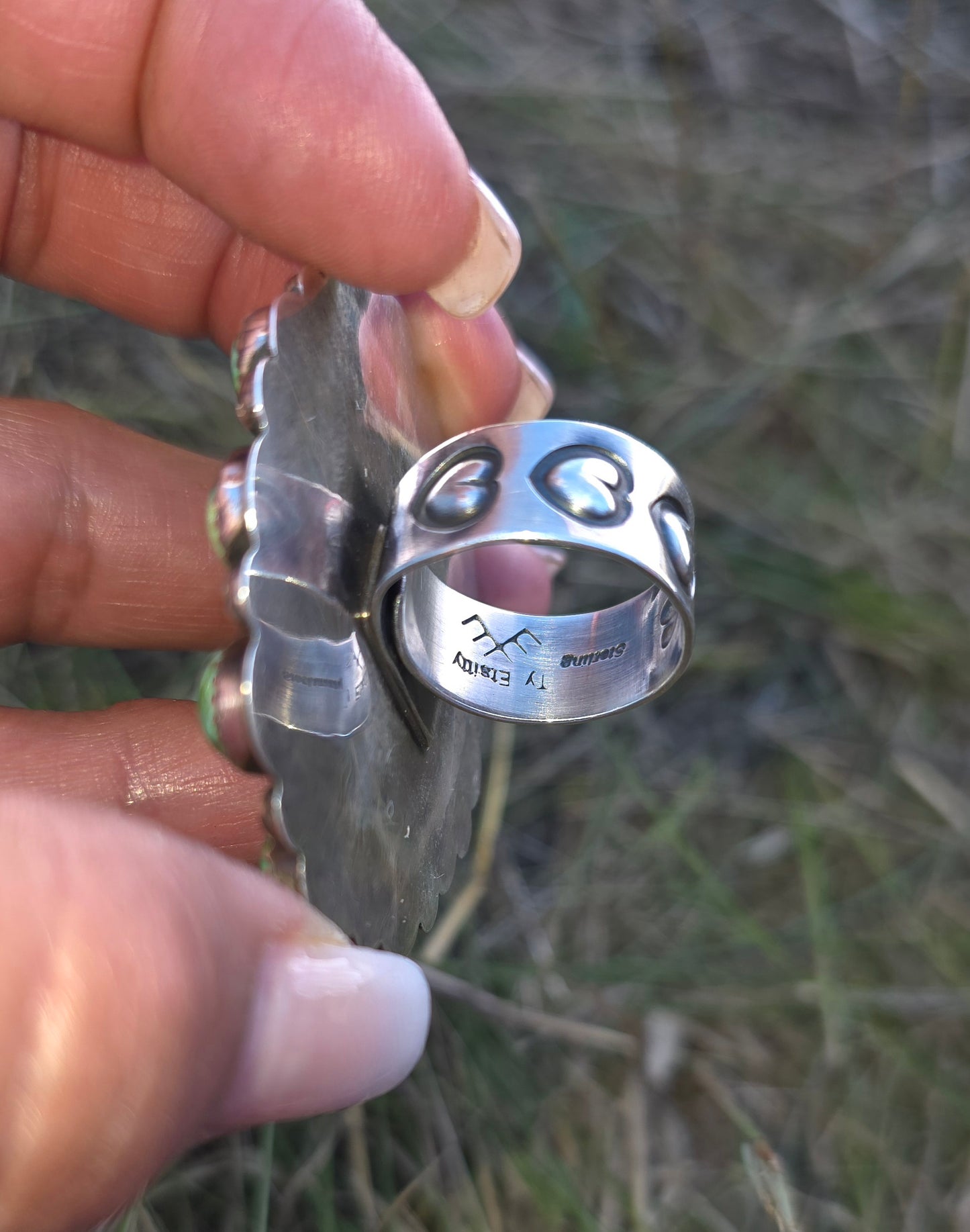 Sonoran Gold Wagon Wheel Cluster Ring