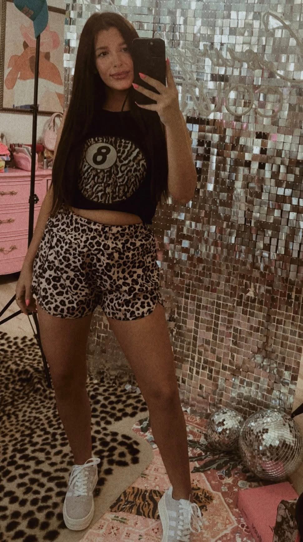 Leopard High Waisted Shorts