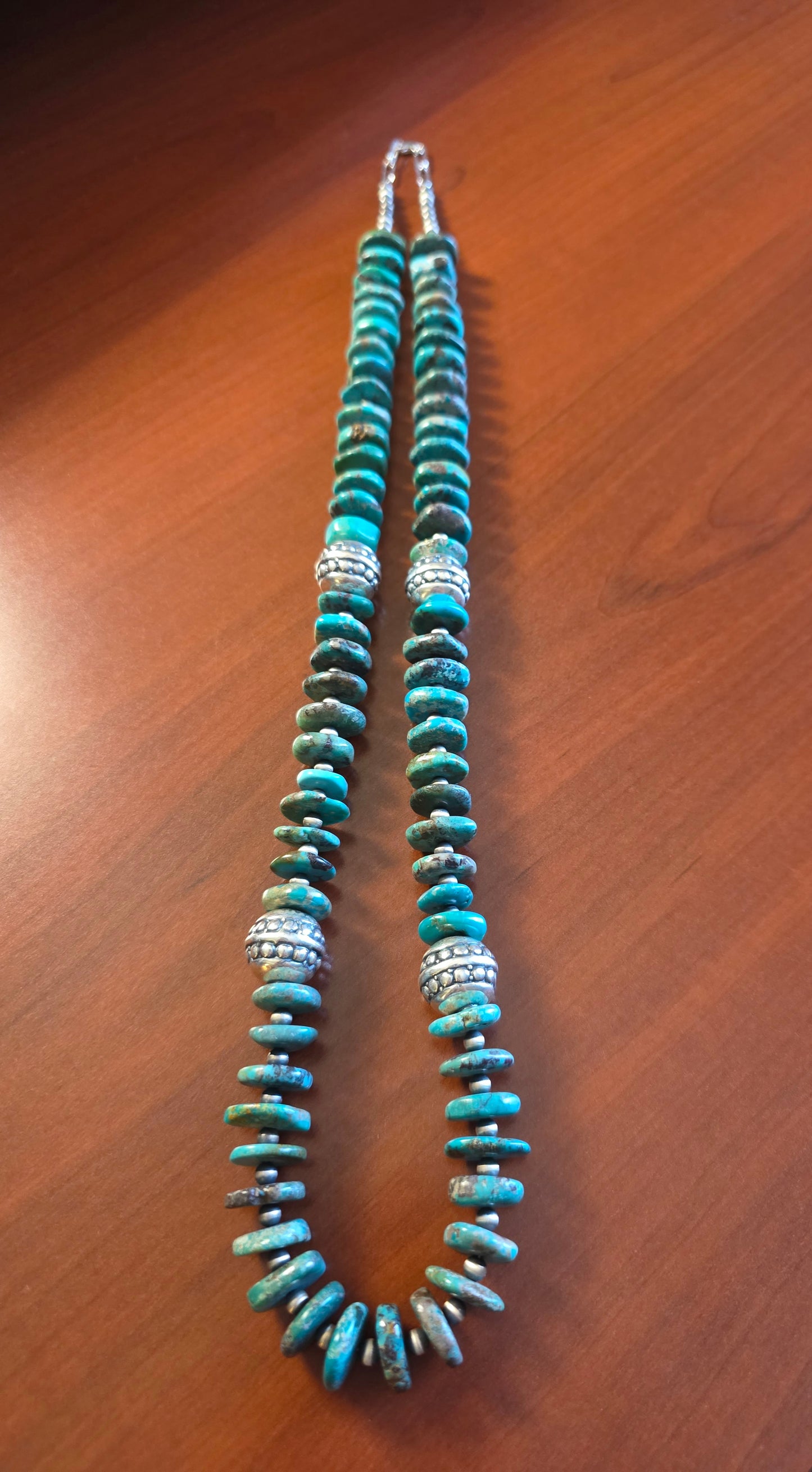 Turquoise + SS Pears 28”