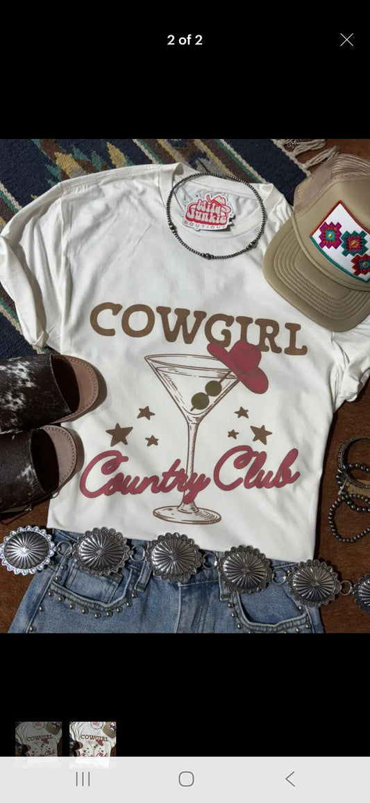 Cowgirl Country Club Tee