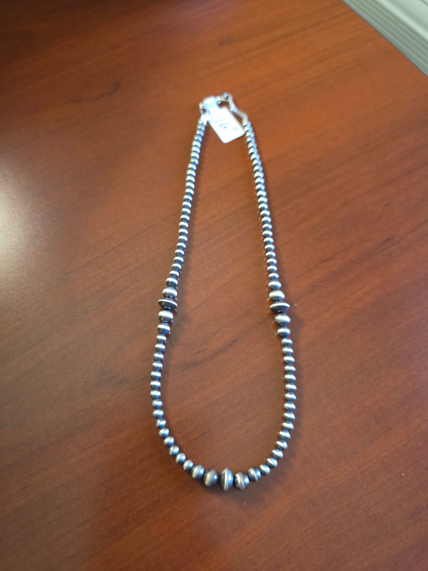 16” SS 3/6/8mm Pearls