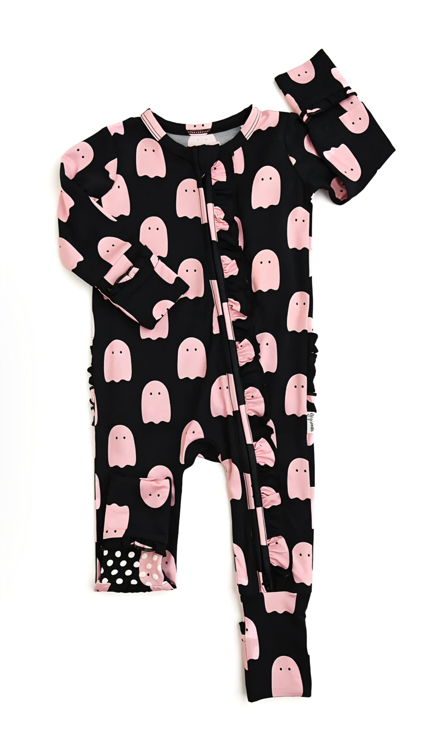Black/Pink Ghost Bamboo Jammies