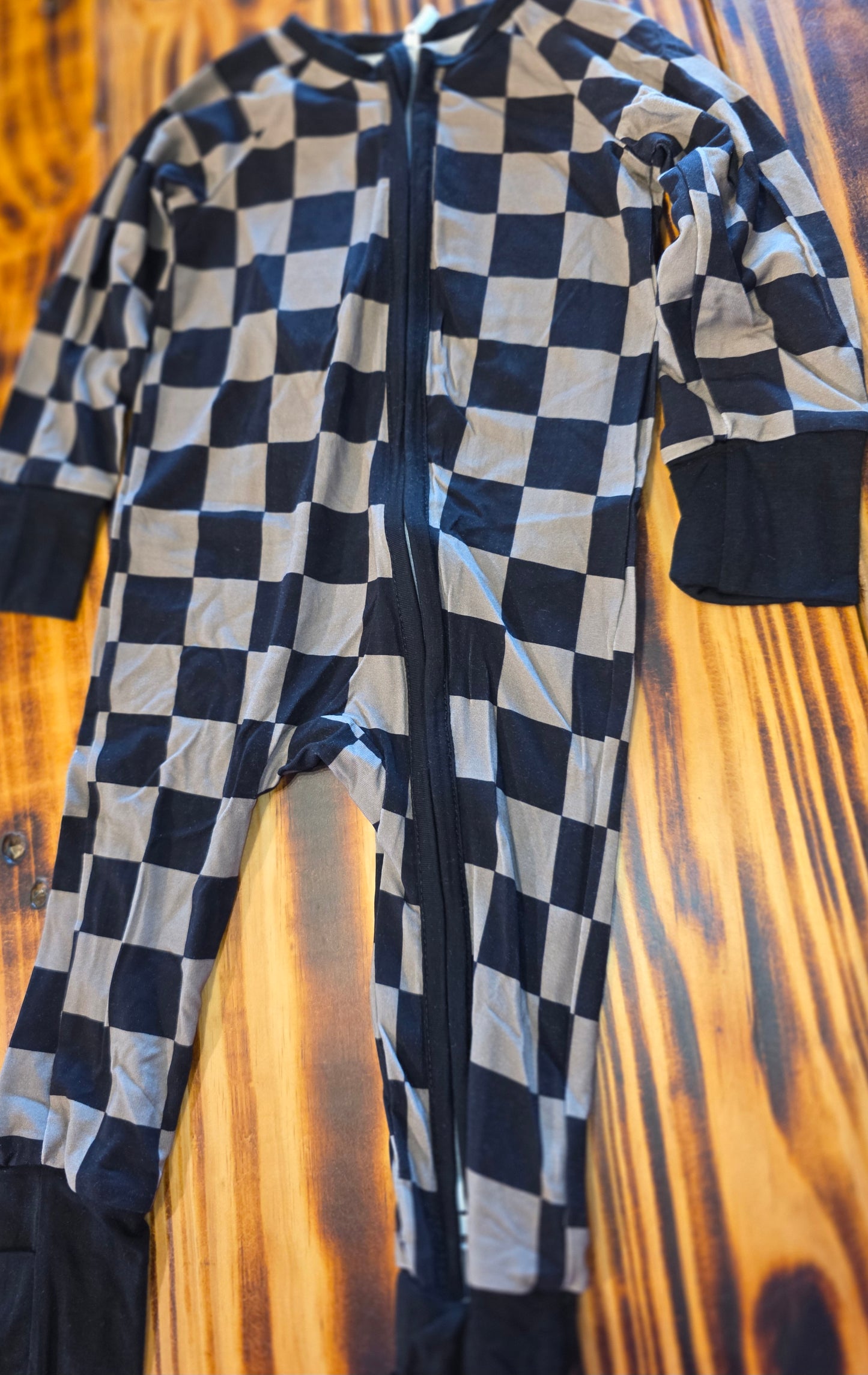 Charcoal Checkeres Bamboo Jammies