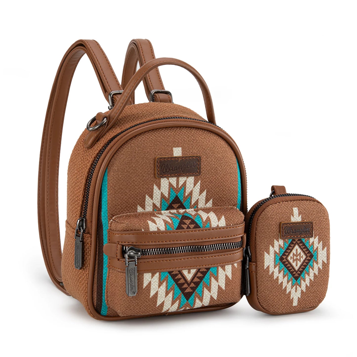 Wrangler Southwestern Knitted Mini Backpack With Coin Pouch