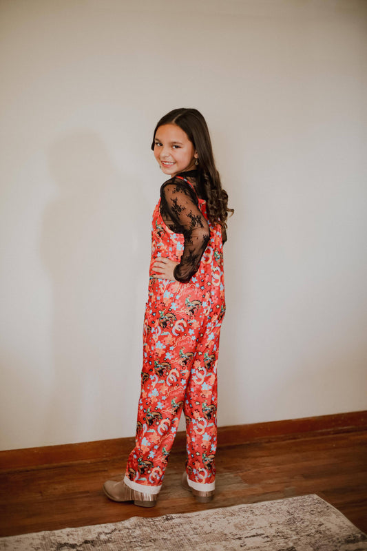 Red Yee Haw Romper