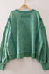 VERY J - NT12764X-PLUS SIZE Vintage Washed Sweatshirt: BLACK / 1XL-2XL-3XL/3-2-1