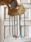 Boho Ranch Shop - Western Navajo Bead Choker Necklace: Turquoise